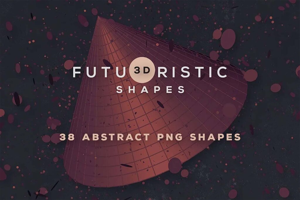 Бесплатные 3D-абстрактные фигуры 16 (PNG)