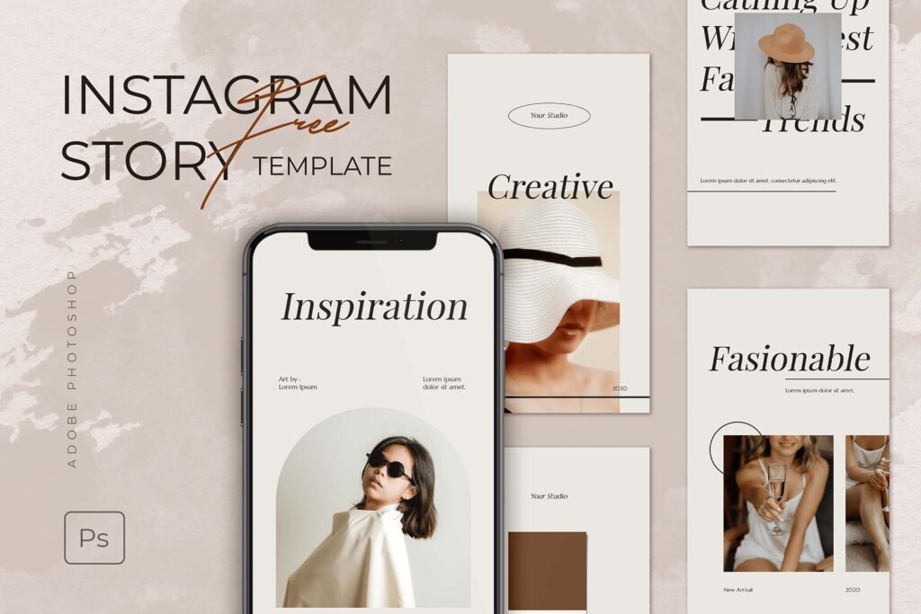 Шаблон истории Instagram (PSD)