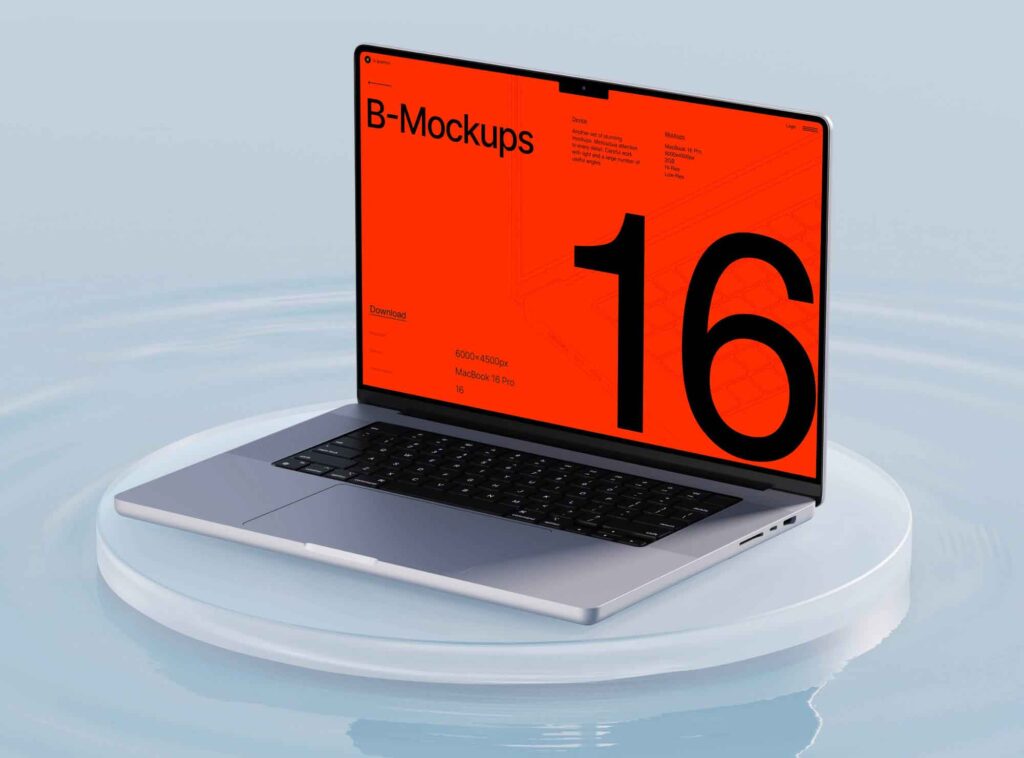 Мокап MacBook 16 Pro (PSD)