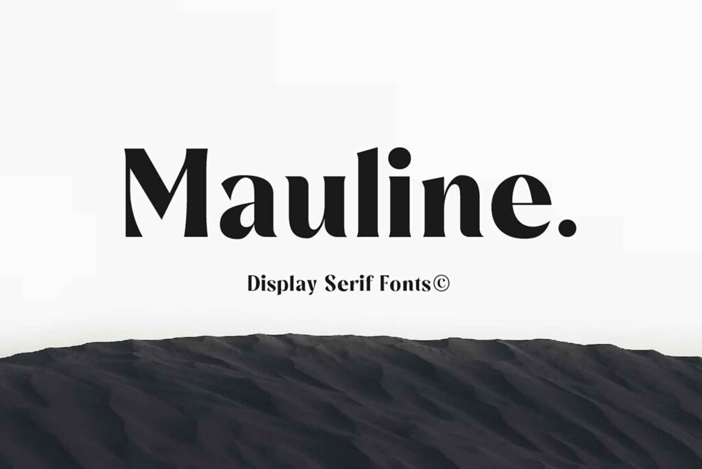 Шрифт Mauline Display с засечками (OTF, TTF)