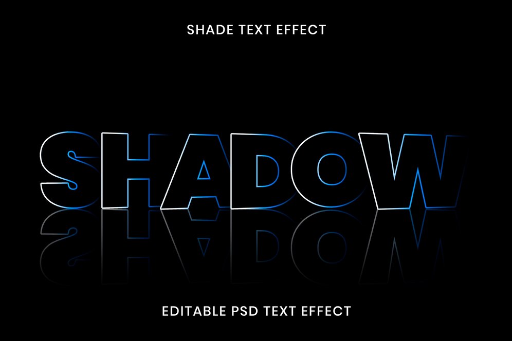 Эффект теневого текста (PSD)